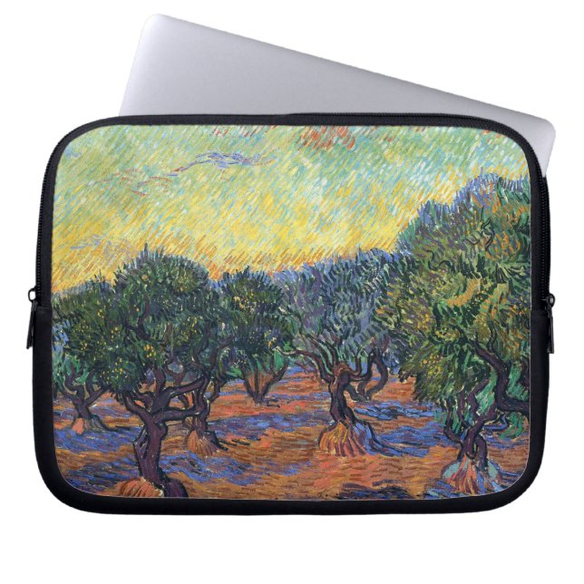 Housse Pour Ordinateur Portable Vincent Van Gogh Oliveraie Impressionnisme Art (Devant)