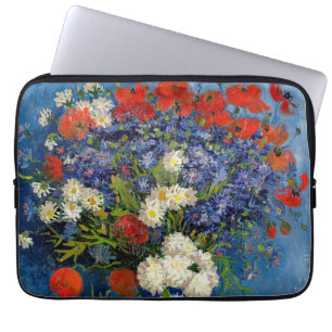 Housse Pour Ordinateur Portable Vincent van Gogh - Vase avec Cornflowers & Poppies
