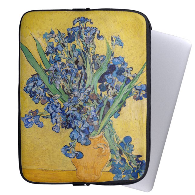 Housse Pour Ordinateur Portable Vincent van Gogh - Vase avec Irises (Créateur téléchargé)