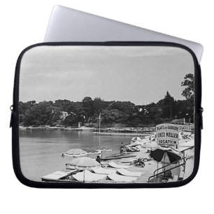 Housse Pour Ordinateur Portable Vintage France Nice Antibes La Garoupe Plage Mous