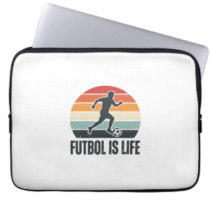 Housse Pour Ordinateur Portable Vintage Futbol Est La Vie Conception De Chemise De