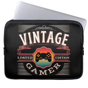HOUSSE POUR ORDINATEUR PORTABLE VINTAGE GAMER LIMITED EDITION