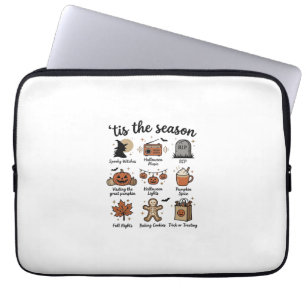 Housse Pour Ordinateur Portable Vintage Halloween Season Checklist Shirt Design_1