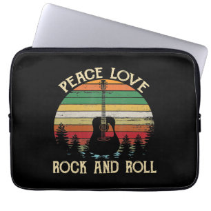 Housse Pour Ordinateur Portable Vintage Hippie Van Flower Bus Peace Love