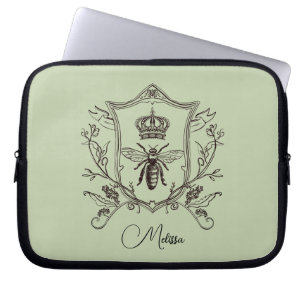Housse Pour Ordinateur Portable Vintage Paris apiculteur Reine des abeilles de la