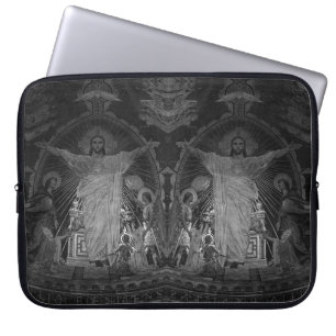 Housse Pour Ordinateur Portable Vintage Paris Mosaïque principale Sacré Coeur jésu