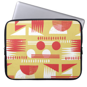 Housse Pour Ordinateur Portable vintage sans fumée abstrait style moderne géométri