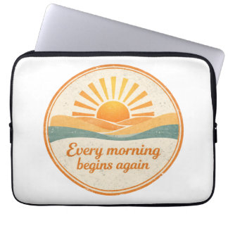 Housse Pour Ordinateur Portable Vintage Sunrise Motivation Art