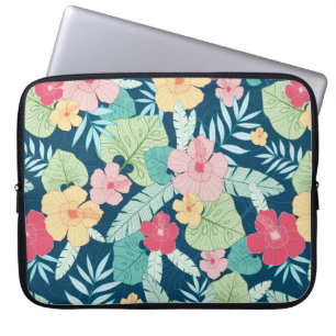 Housse Pour Ordinateur Portable vintage tropical hawaïen sans couture motif