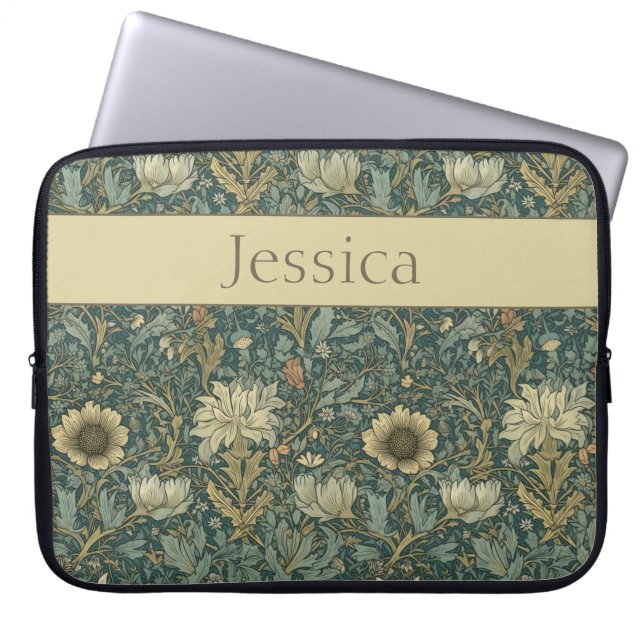 Housse Pour Ordinateur Portable Vintage William Morris Spring Floral (Devant)