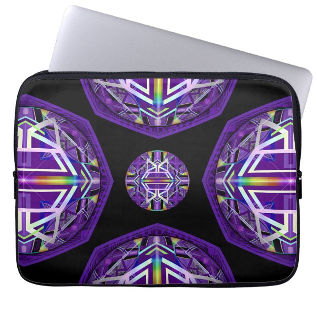 Housse Pour Ordinateur Portable Violet W3 (Devant)