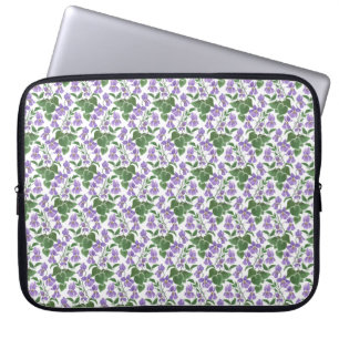 Housse Pour Ordinateur Portable Violettes Mauve sur manche portable en néoprène bl