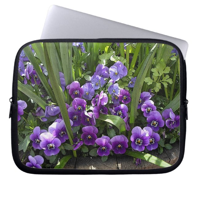 Housse Pour Ordinateur Portable Violettes violettes (Devant)