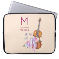 Violon, chaussures de ballet et papillons Monogram