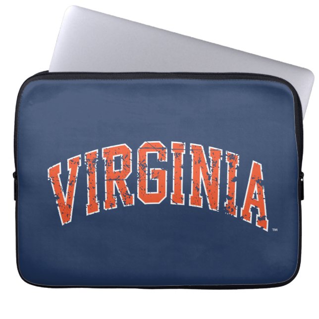 Housse Pour Ordinateur Portable Virginia Wordmark désorganisé (Devant)