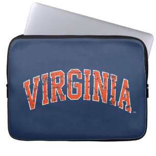 Housse Pour Ordinateur Portable Virginia Wordmark en détresse