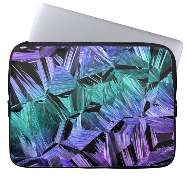 Housse Pour Ordinateur Portable virtual reality, dark crystal gradient : (Devant)