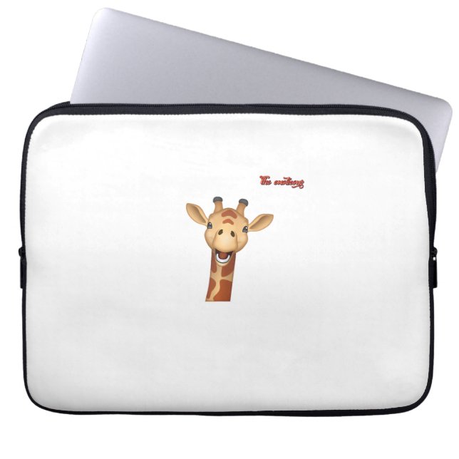 Housse Pour Ordinateur Portable visage de girafe enthousiaste emoji (Devant)