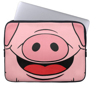 Housse Pour Ordinateur Portable Visage de porc