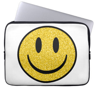 Housse Pour Ordinateur Portable Visage de sourire parties scintillant