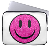 Visage de sourire rose Parties scintillant