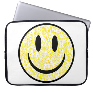 Housse Pour Ordinateur Portable Visage souriant éclaboussé