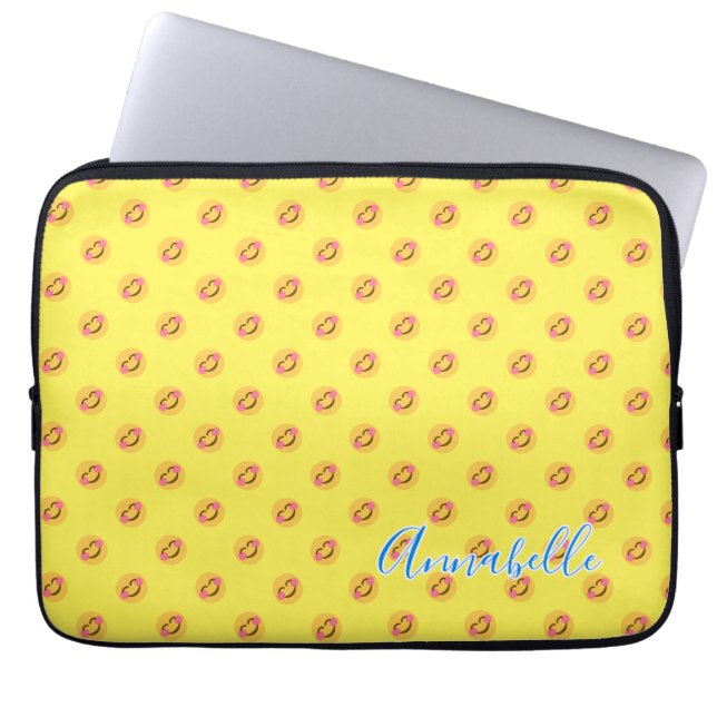 Housse Pour Ordinateur Portable Visages souriants heureux (Devant)