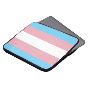 Housse Pour Ordinateur Portable Visibilité du drapeau de fierté transgenre de Slip
