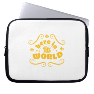 Housse Pour Ordinateur Portable Voici le monde