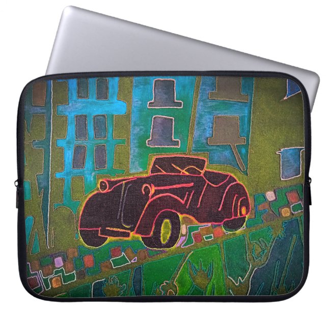 Housse Pour Ordinateur Portable Voiture noire (Devant)