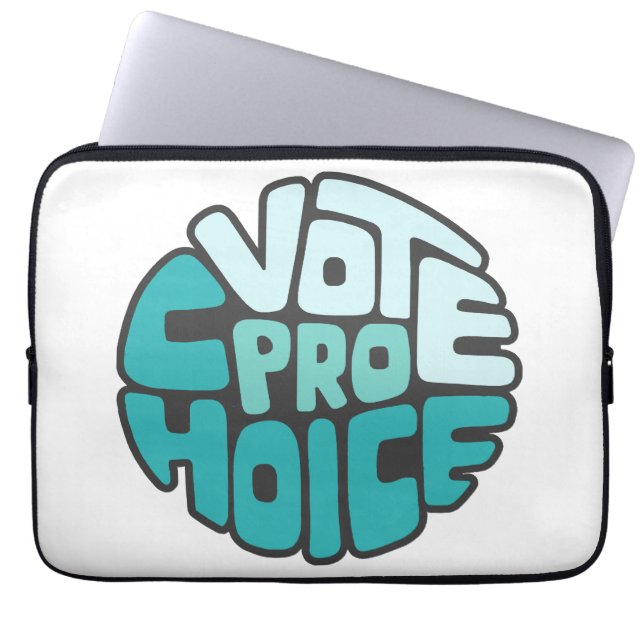 Housse Pour Ordinateur Portable Vote Pro Choix Art De Mot  (Devant)