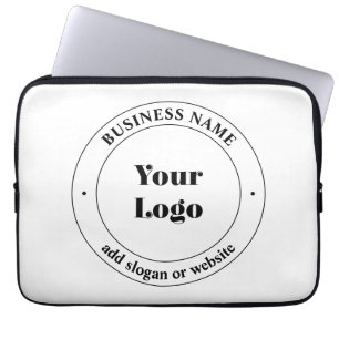 Housse Pour Ordinateur Portable Votre logo d'entreprise et texte promotionnel   Bl