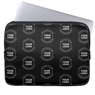Housse Pour Ordinateur Portable Votre logo et votre texte modifiable Motif répét