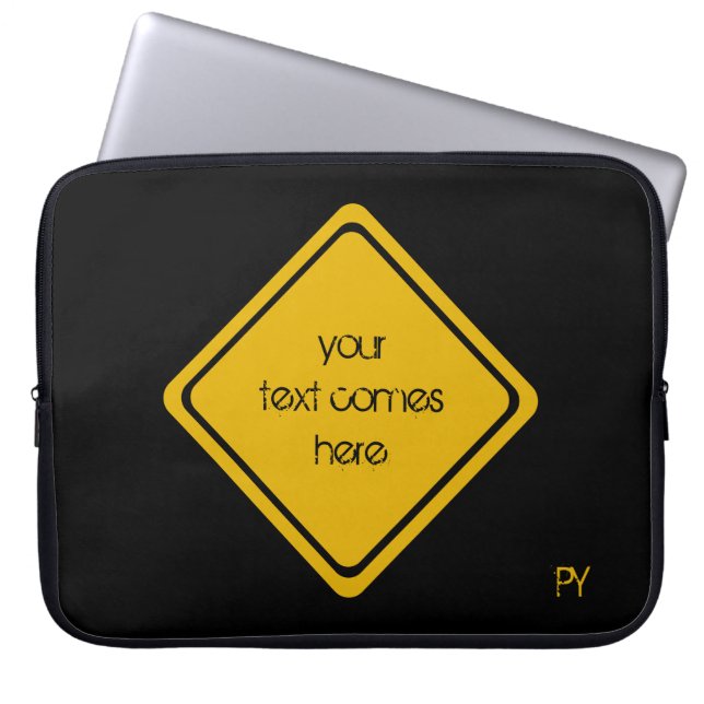 Housse Pour Ordinateur Portable votre panneau routier (Devant)