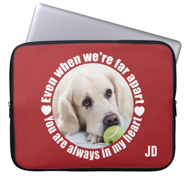 Housse Pour Ordinateur Portable VOTRE PHOTO & Monogram Far Apart (Devant)
