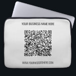 Housse Pour Ordinateur Portable Votre tamis d'ordinateur portable couleur et texte<br><div class="desc">Couleurs et polices personnalisées - Concevez vos propres manches d'ordinateur portable personnalisées avec QR Code Scan Info and Name Website or Custom Text Promotional Business Laptop Sleeve / Gift - Ajouter votre QR Code - Image - Photo ou Logo / and Name - Entreprise / Site Web ou E-mail ou...</div>