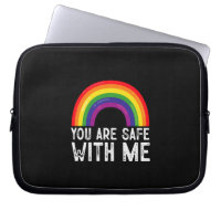 Vous êtes en sécurité avec moi LGBTQ Mois de la fi