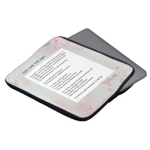 Housse Pour Ordinateur Portable Vous Êtes Le Don - L'Amour De Soi Poème Inspiratio