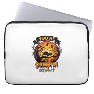 Housse Pour Ordinateur Portable Vous Me Faites Craindre Halloween Chat Noir Pleine