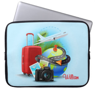 Housse Pour Ordinateur Portable Voyageur customisé