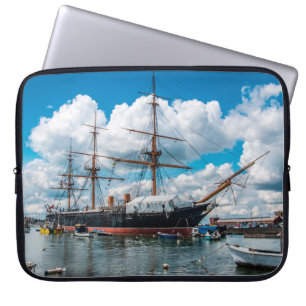 Housse Pour Ordinateur Portable Vue d'une frégate blindée victorienne historique
