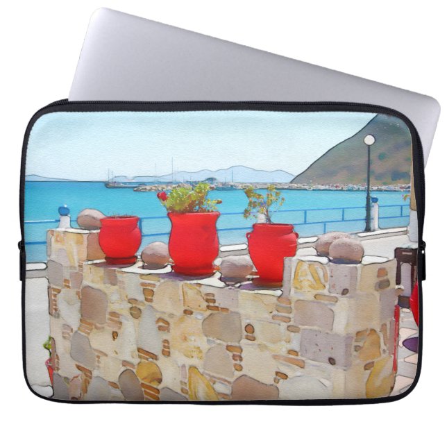 Housse Pour Ordinateur Portable Vue sur la mer (Devant)