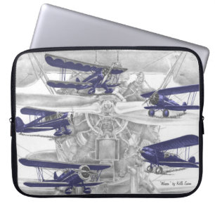Housse Pour Ordinateur Portable Waco biplane