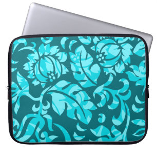 Housse Pour Ordinateur Portable Wetsuit floral tropical du néoprène de Pareau de