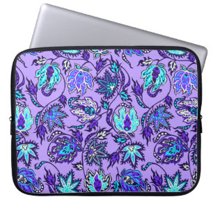 Housse Pour Ordinateur Portable Wetsuit tropical du néoprène de batik de Protea