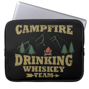 Housse Pour Ordinateur Portable Whiskey cite d'amusants propos de campeurs de camp