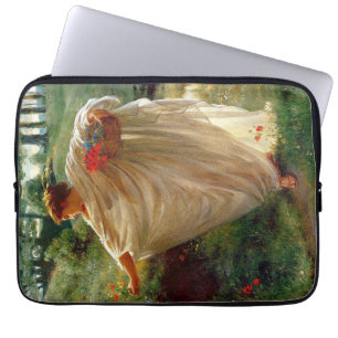 Housse Pour Ordinateur Portable Wild Blossoms (par Edward Poynter)