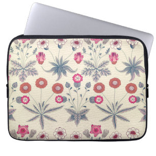 Housse Pour Ordinateur Portable William Morris Daisy Motif floral Orange rouge