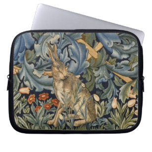 Housse Pour Ordinateur Portable William Morris Forest Rabbit Floral Art