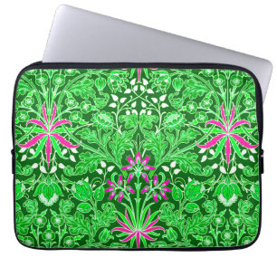 Housse Pour Ordinateur Portable William Morris Hyacinth Print Lime & Emerald Green